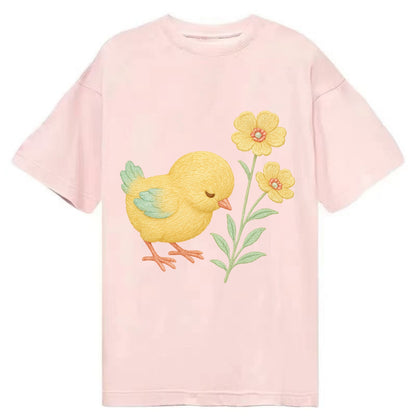 Yellow Chick - Classic T-shirt - Pink