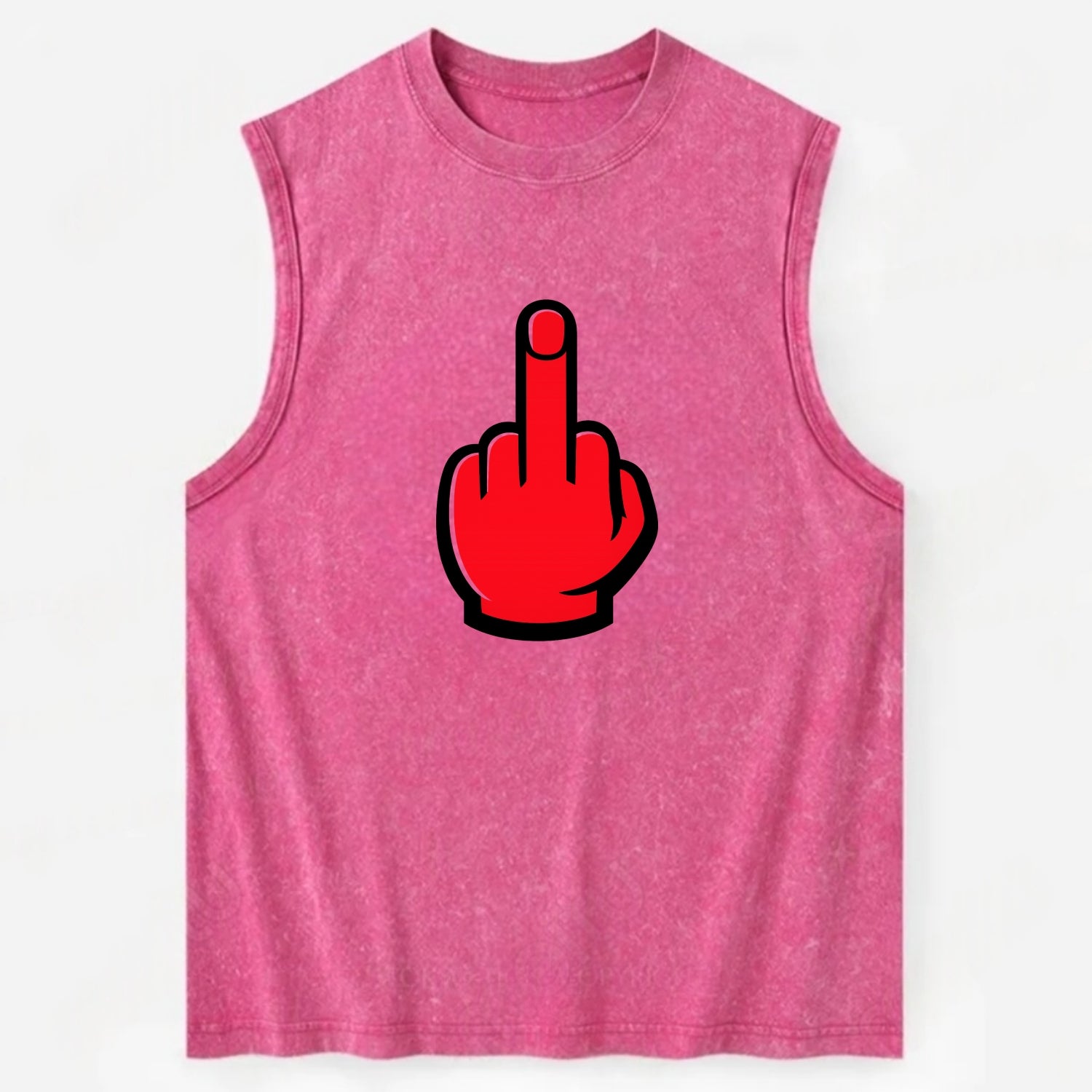 Bold Defiance Icon - Vintage Washed Tank - Pink