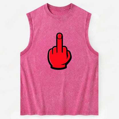 Bold Defiance Icon - Vintage Washed Tank - Pink