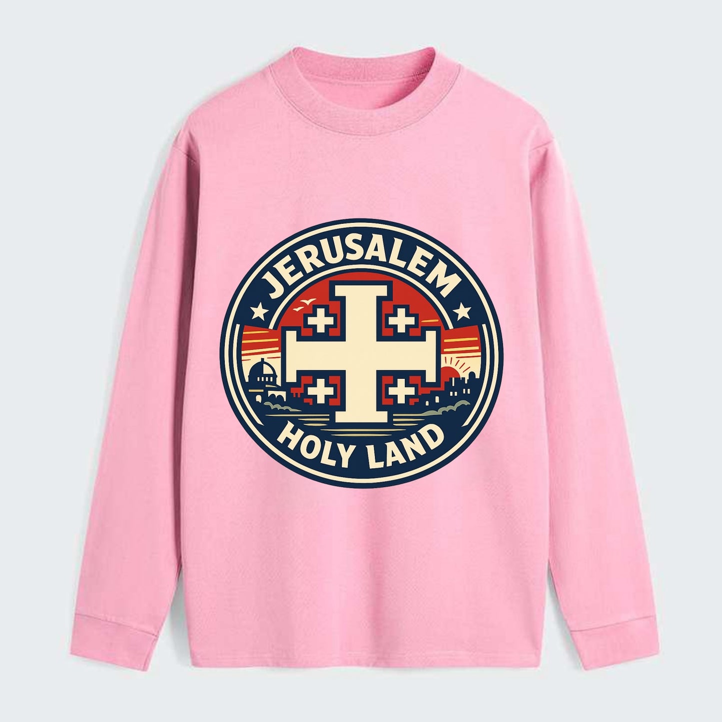 Heritage of the Cross - Classic Long Sleeve Shirt - Pink