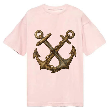 Crossed Anchors  - Classic T-shirt - Pink