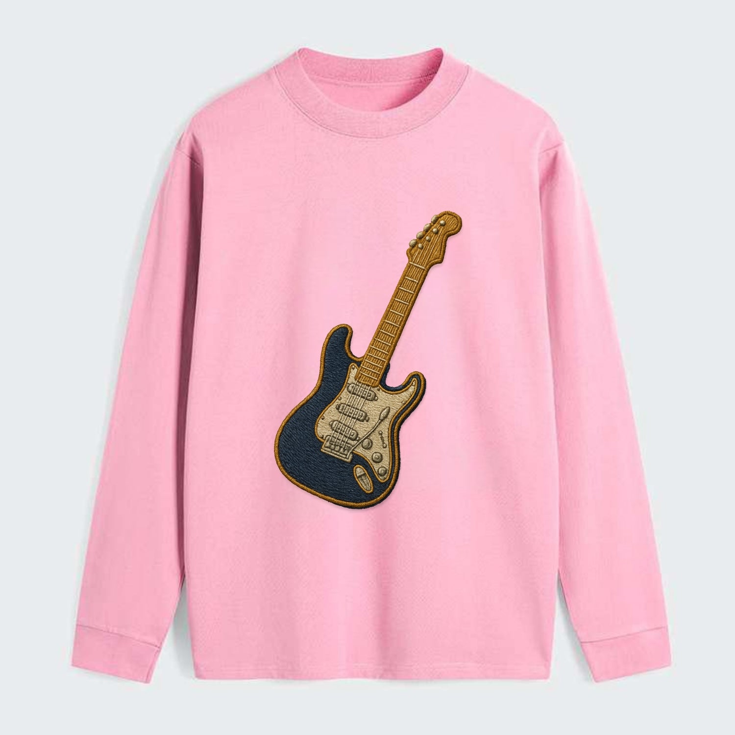 Electric Guitar  - Classic Long Sleeve Shirt - Pink