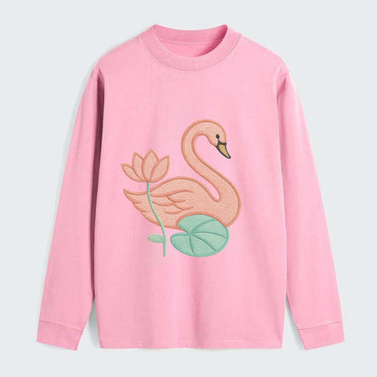 Coral Swan - Classic Long Sleeve Shirt - Pink