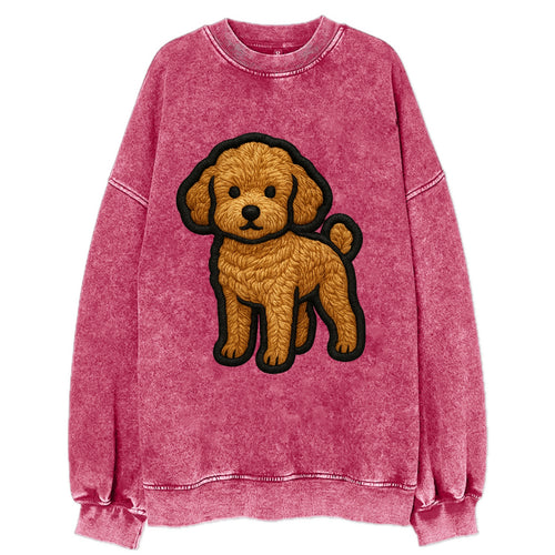 Toy Poodle - Trendy miniature design wit - Vintage Sweatshirt