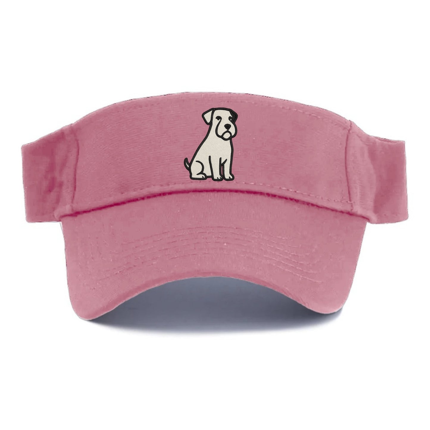 Sealyham Terrier White Sitting Pose Visor - Pink