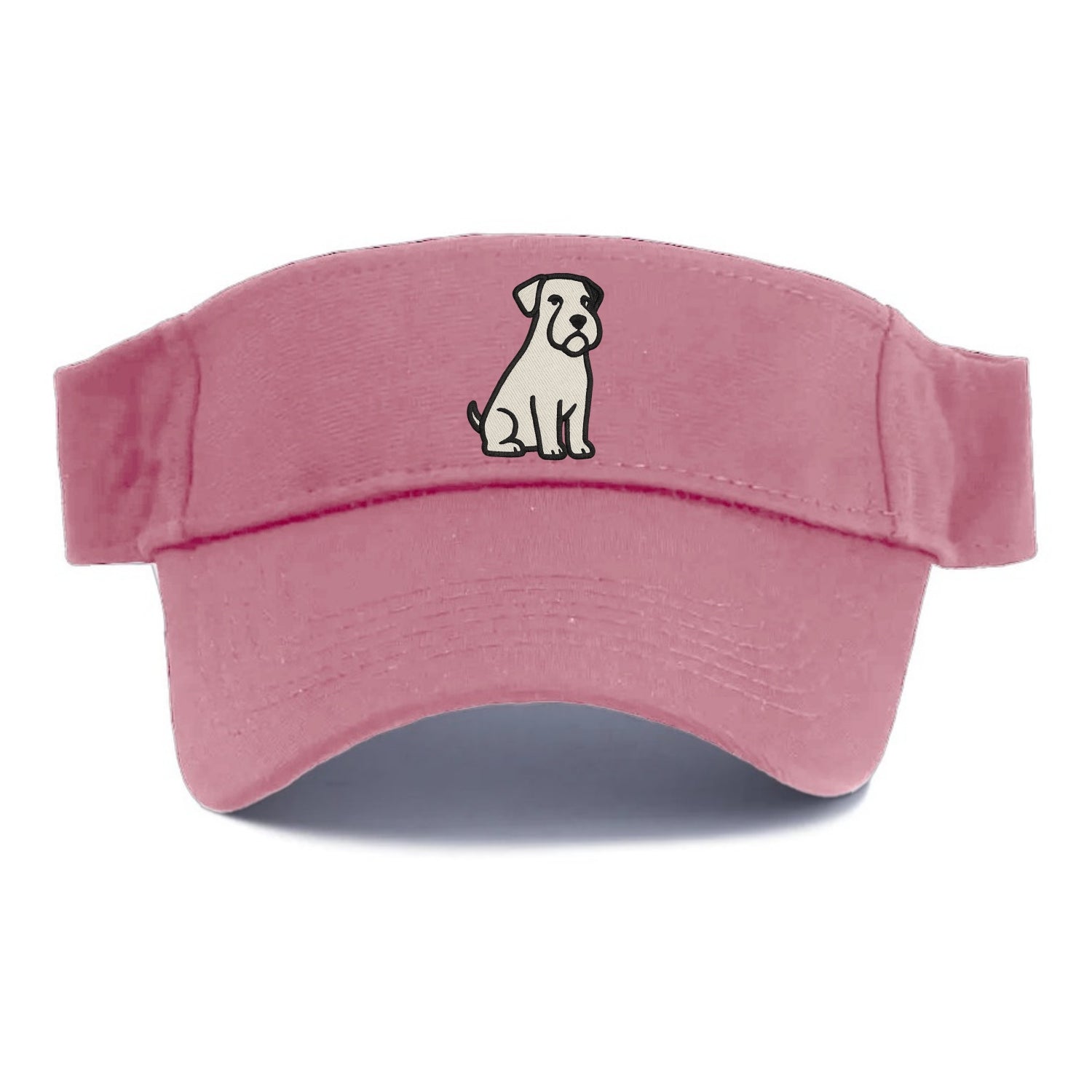 Sealyham Terrier White Sitting Pose Visor - Pink
