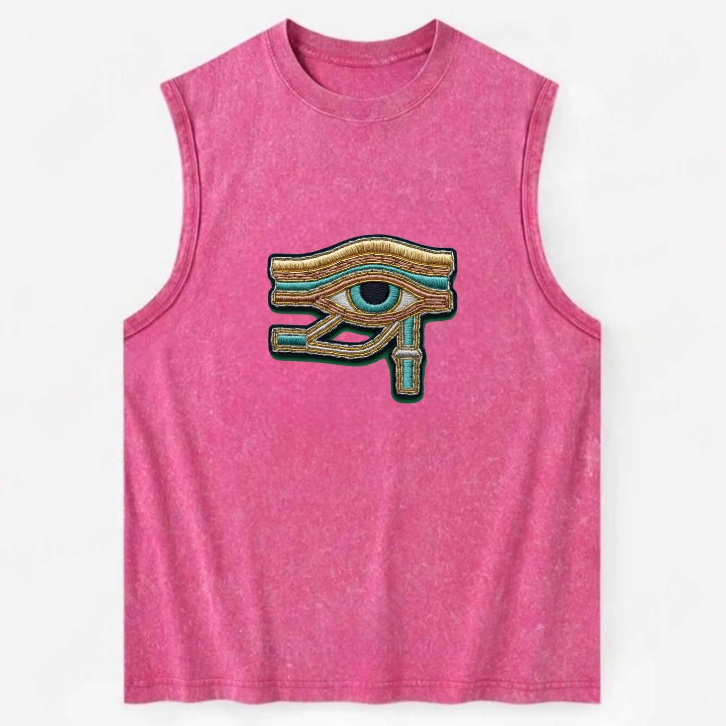 Eye of Horus - Vintage Washed Tank - Pink