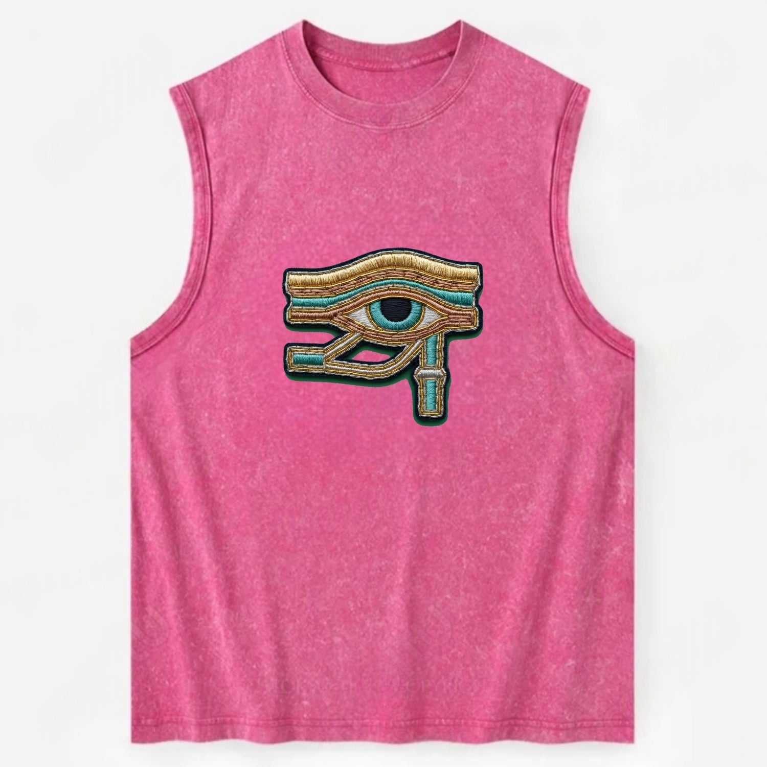 Eye of Horus - Vintage Washed Tank - Pink