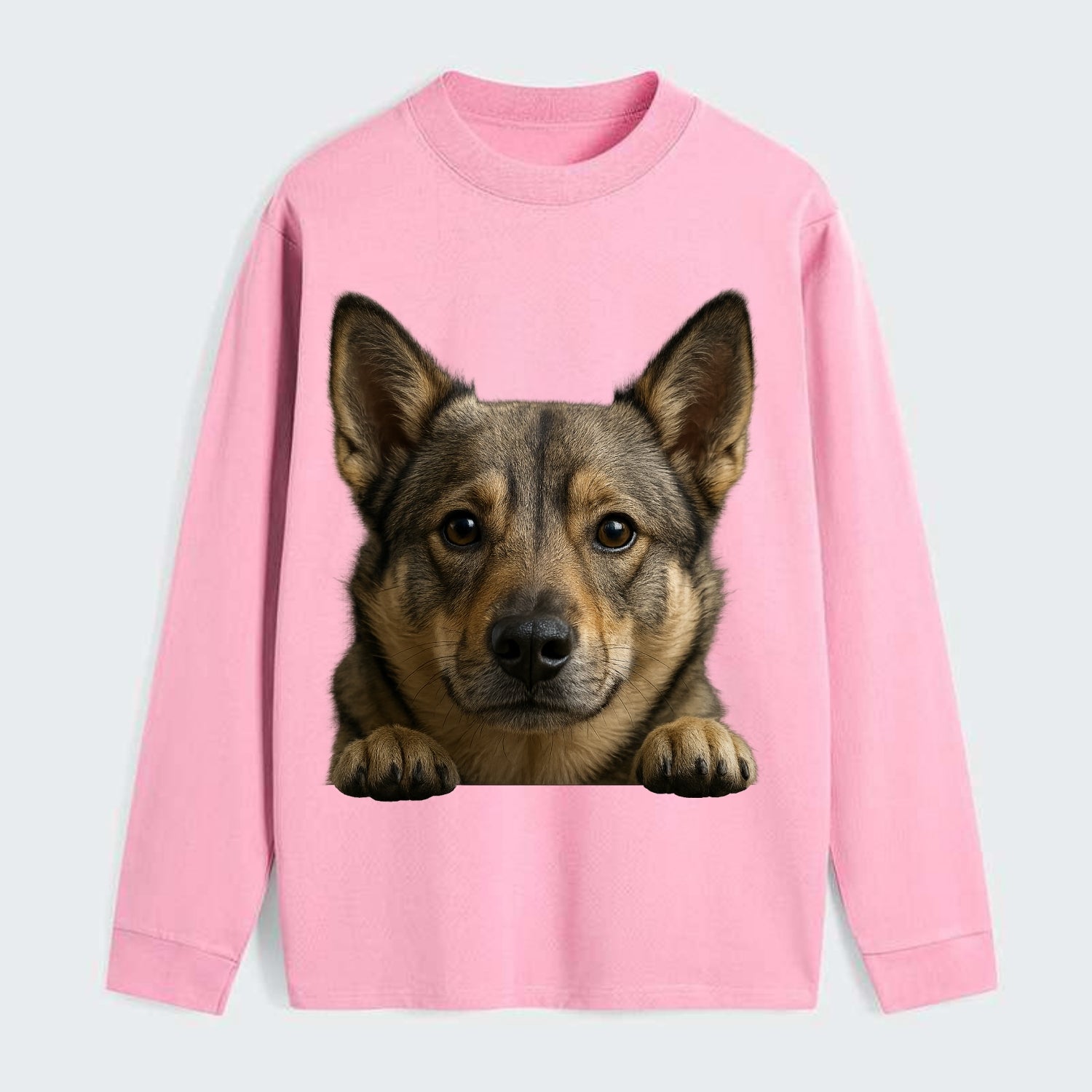Swedish Vallhund  - Classic Long Sleeve Shirt - Pink