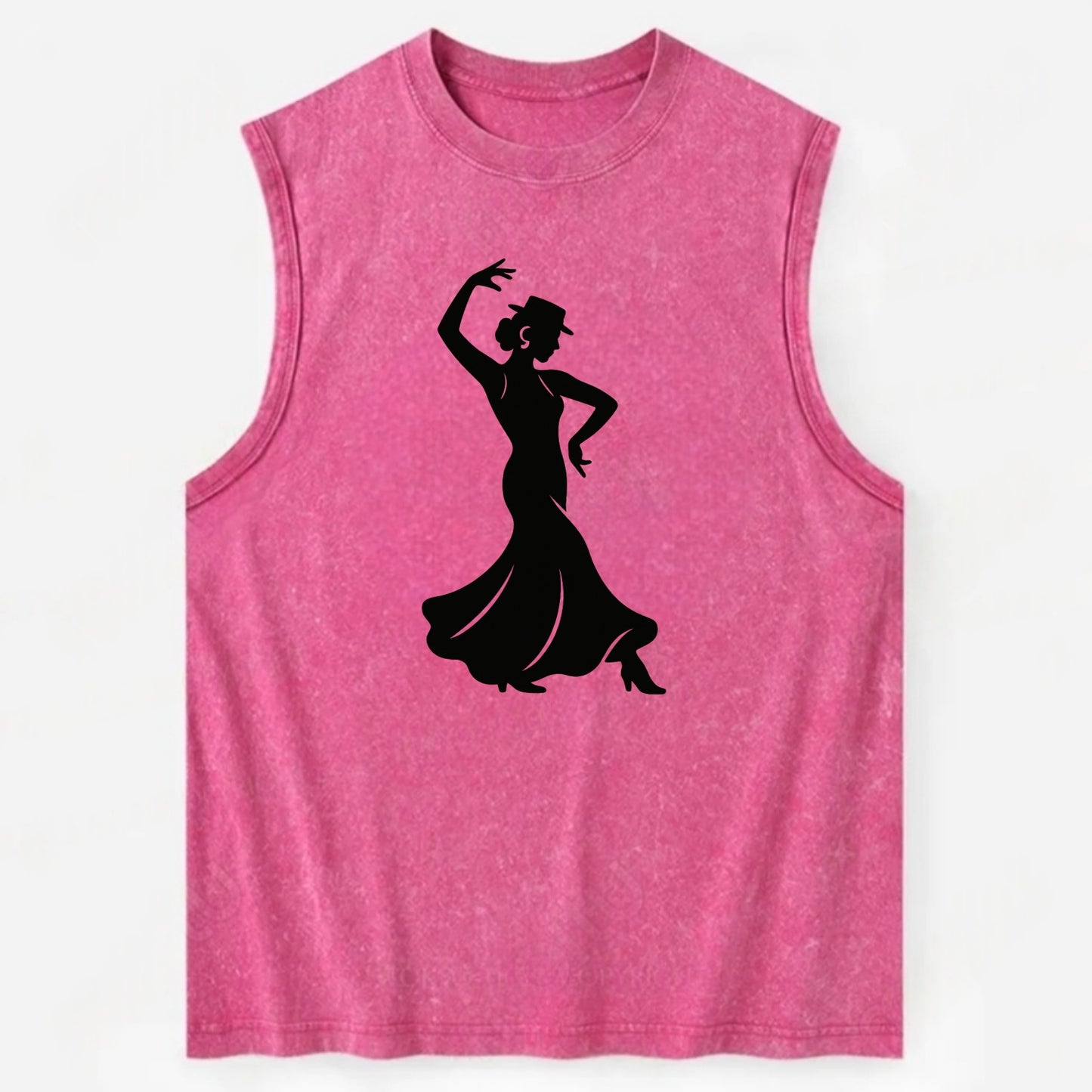 Flamenco dancer passionate stance - Vintage Washed Tank - Pink