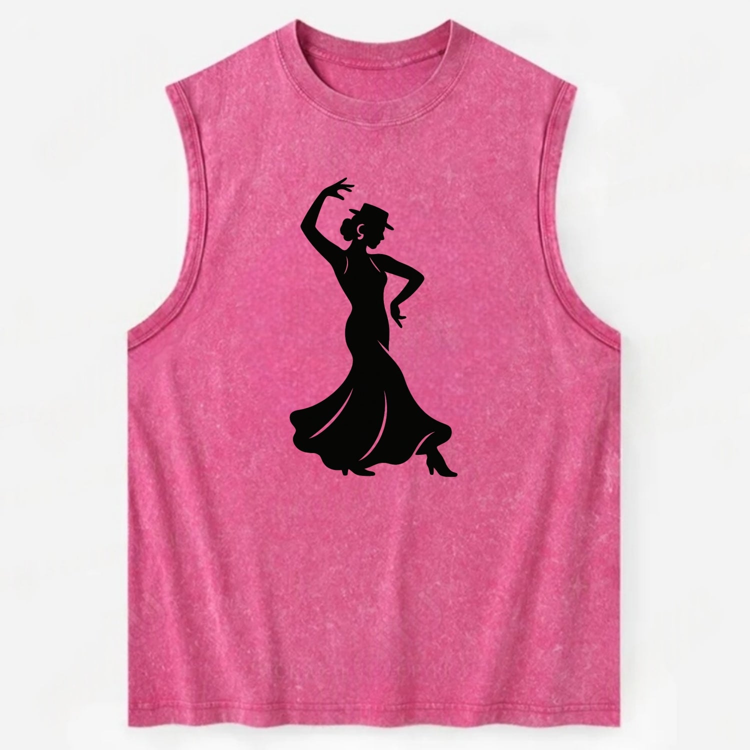 Flamenco dancer passionate stance - Vintage Washed Tank - Pink