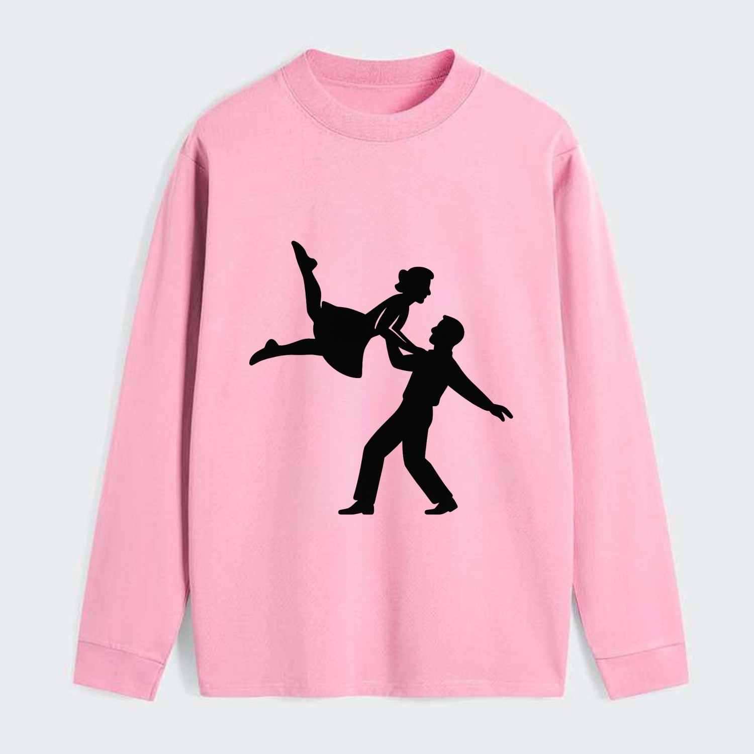 Swing dancers aerial lift - Classic Long Sleeve Shirt - Pink