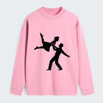 Swing dancers aerial lift - Classic Long Sleeve Shirt - Pink