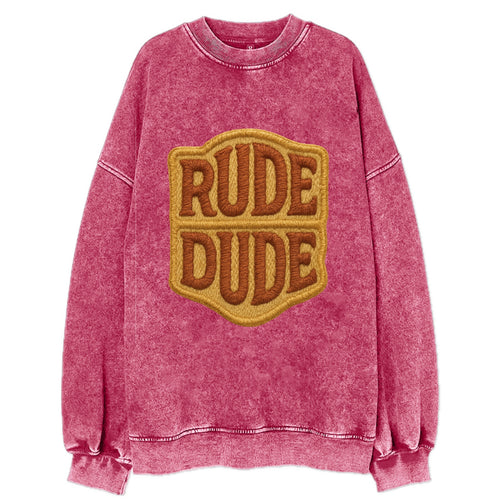 RUDE;DUDE ENERGY Surf Green Trucker - Vintage Sweatshirt