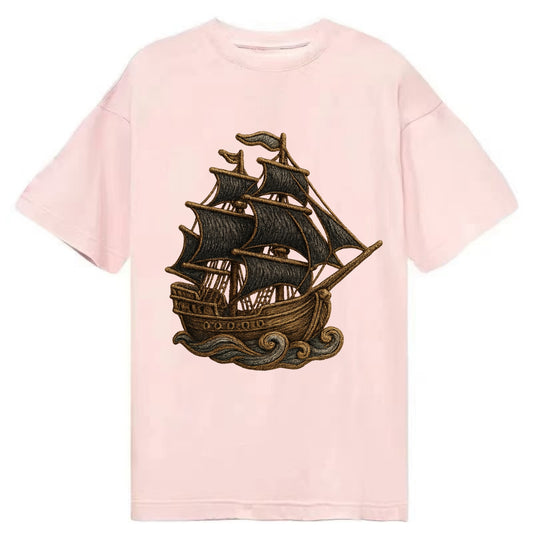 Pirate Ship  - Classic T-shirt - Pink