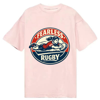Fearless Try Scorer Emblem - Classic T-shirt - Pink