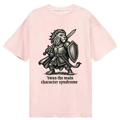 Main Character Syndrome Lion  - Classic T-shirt - Pink