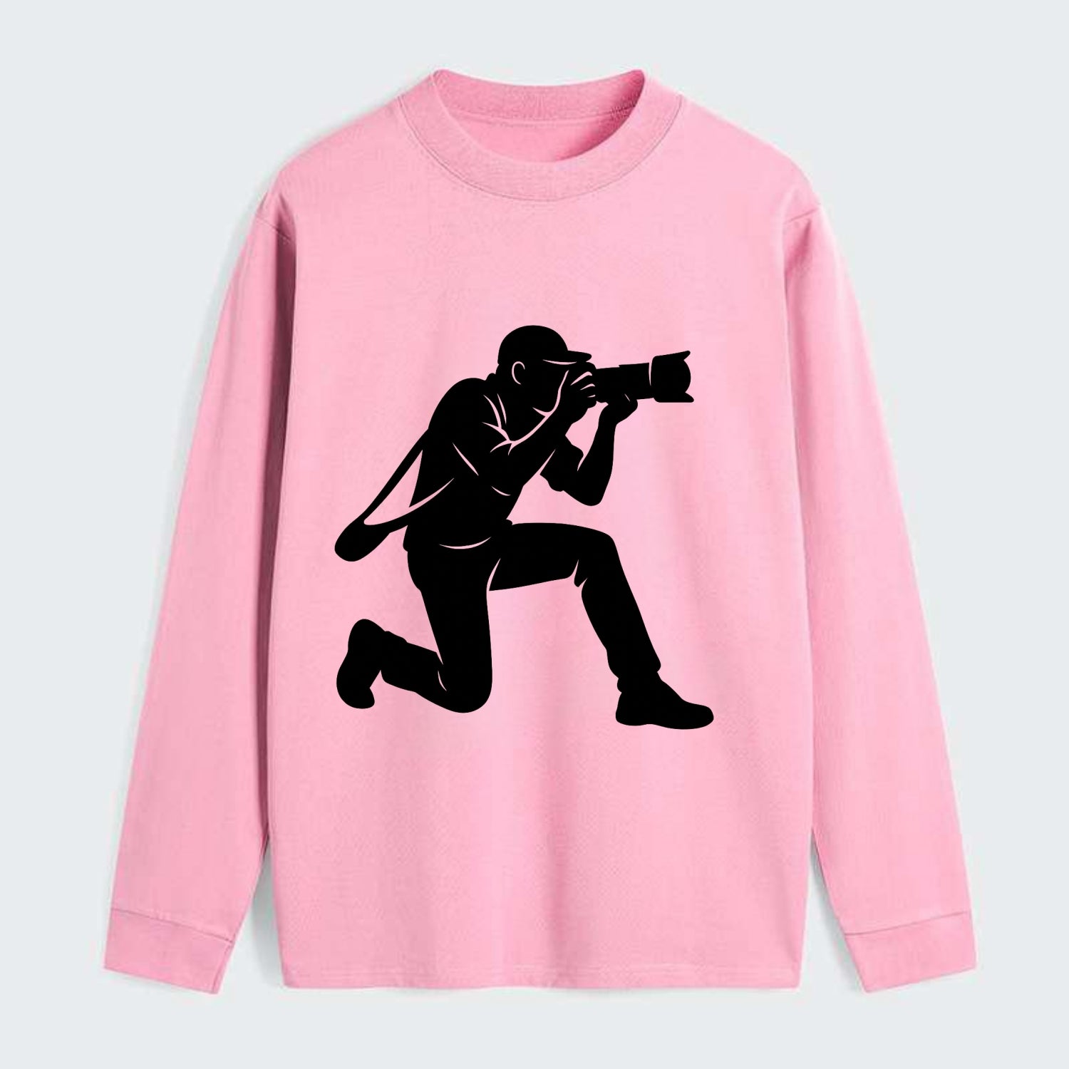 Photographer capturing perfect shot - Classic Long Sleeve Shirt - Pink