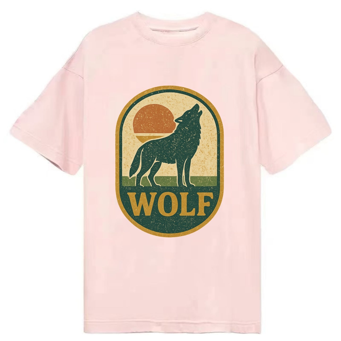 Carbon Fiber Wolf  - Classic T-shirt - Pink