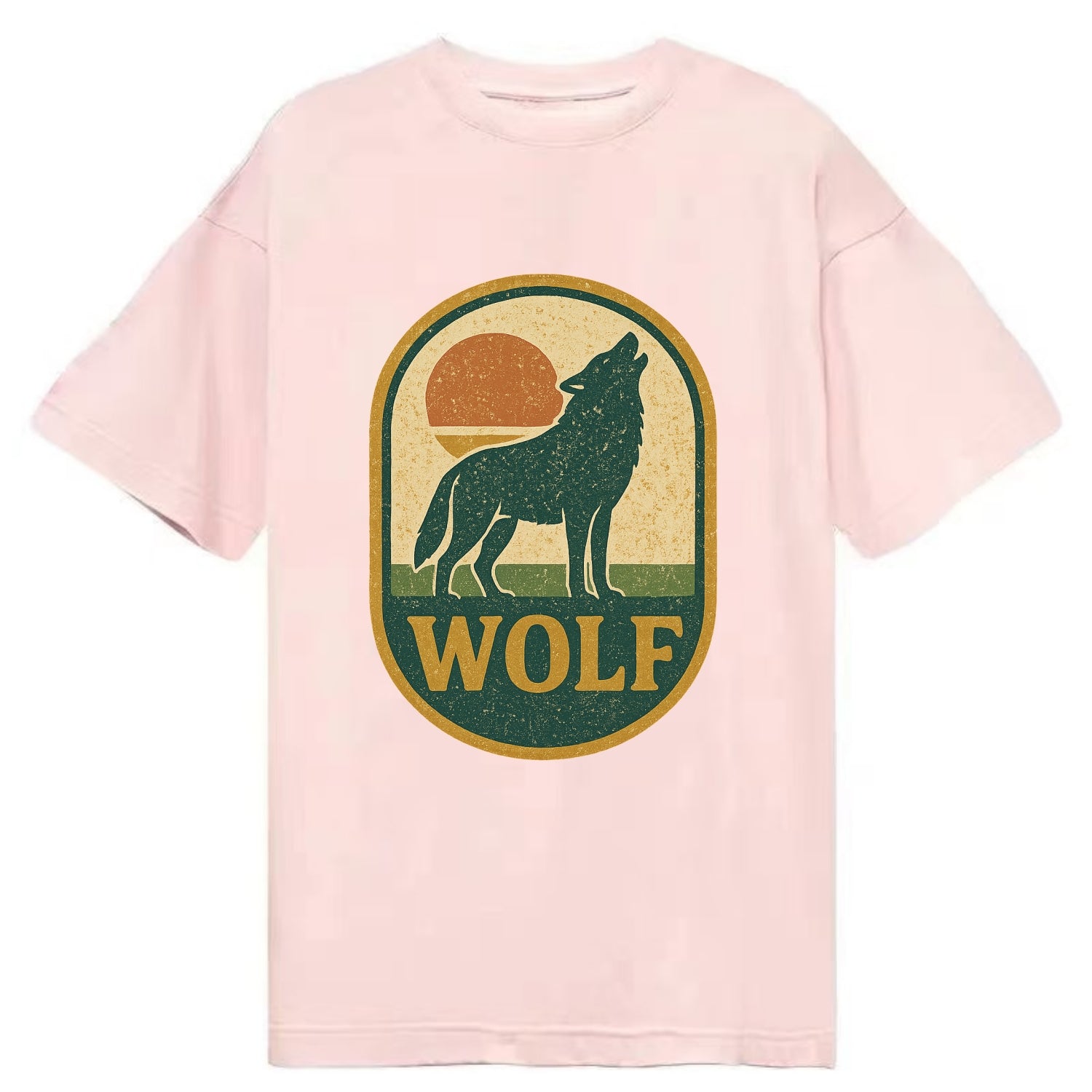 Carbon Fiber Wolf  - Classic T-shirt - Pink