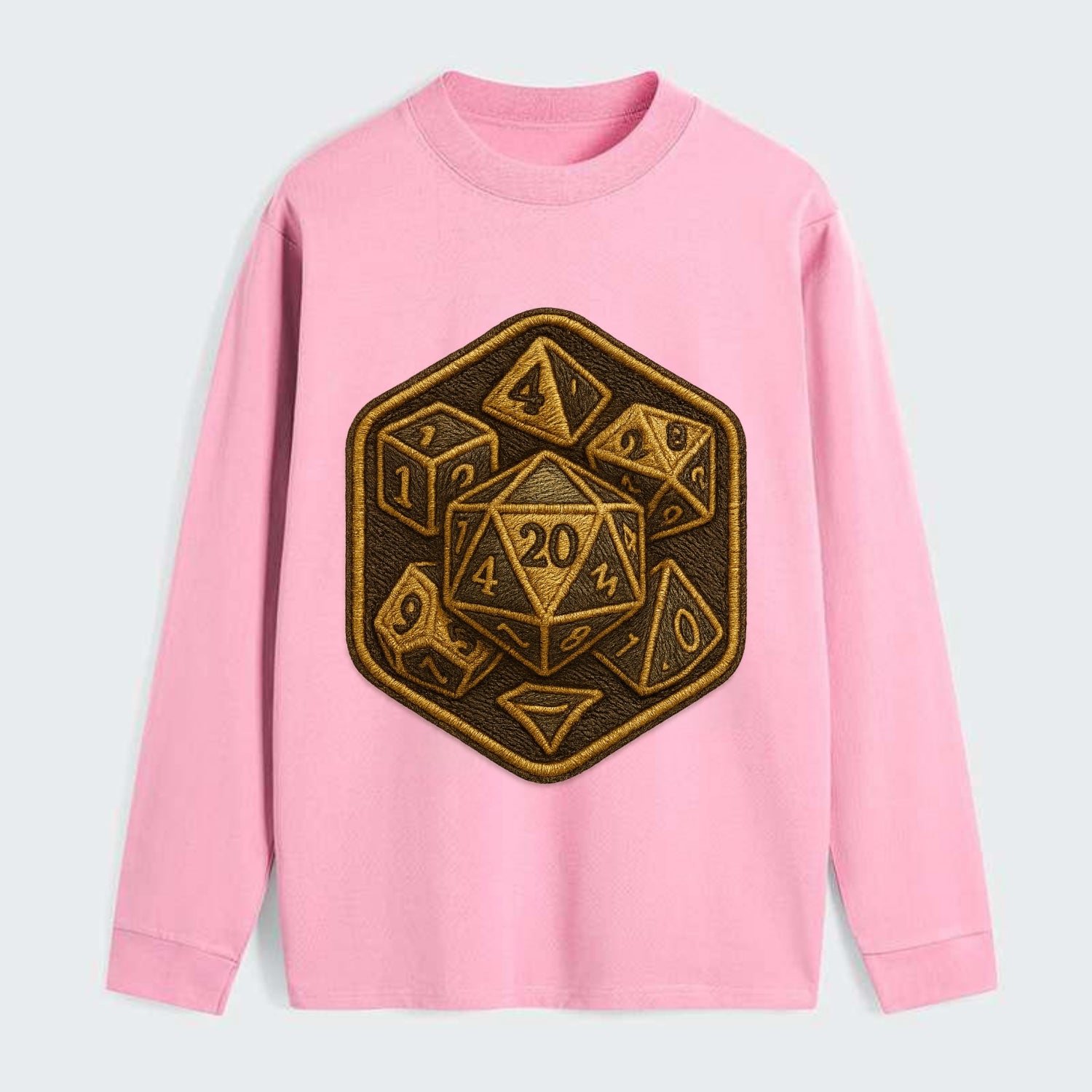 Dice set for tabletop gaming - RPG enthusiast - Classic Long Sleeve Shirt - Pink