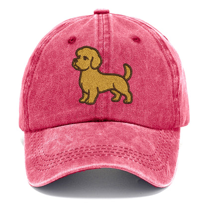 Dandie Dinmont Terrier Mustard Colored Pose Classic Cap - Pomegranate Blush(Pink)
