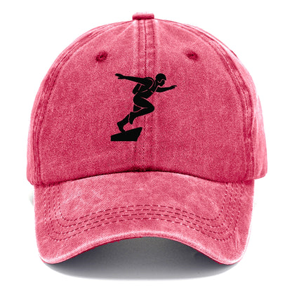 Base jumper launching off - Classic Cap - Pomegranate Blush(Pink)
