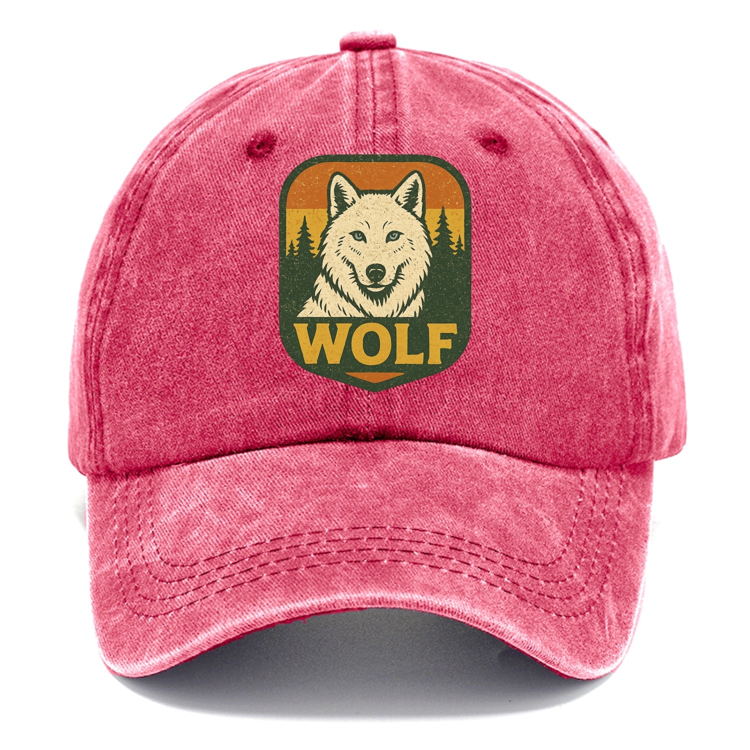 Arctic White Wolf  - Classic Cap - Pomegranate Blush(Pink)