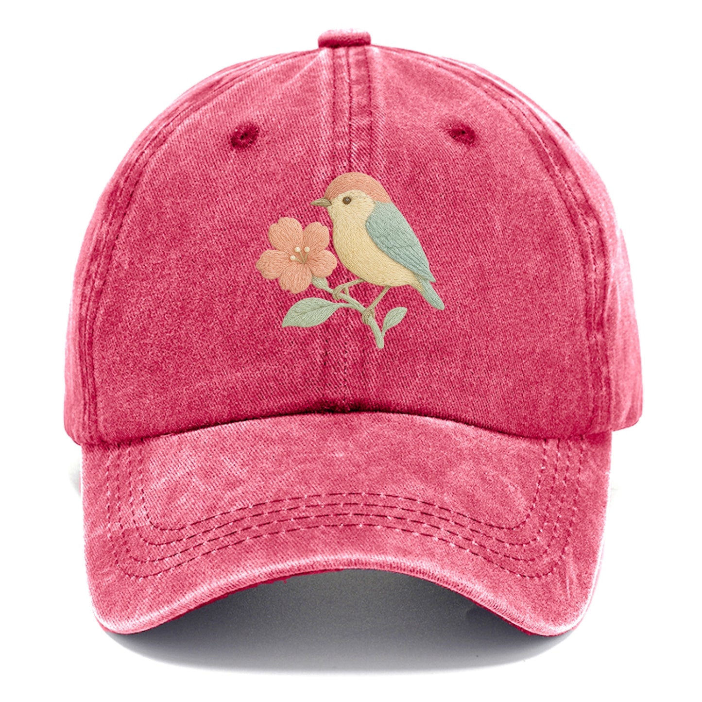 Peach Flowerpecker - Classic Cap - Pomegranate Blush(Pink)