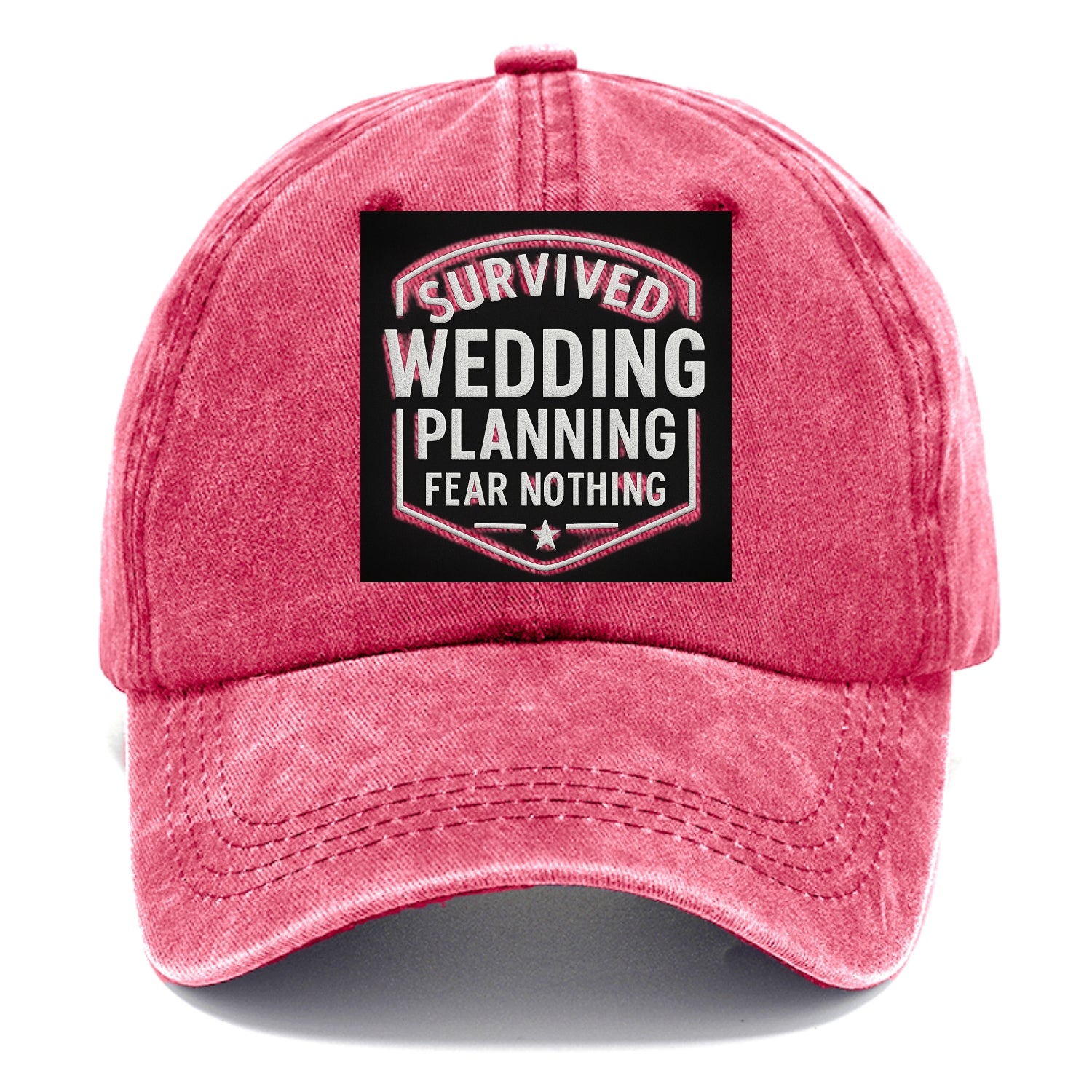 Survived wedding planning, fear nothing - Classic Cap - Pomegranate Blush(Pink)