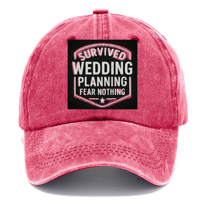 Survived wedding planning, fear nothing - Classic Cap - Pomegranate Blush(Pink)