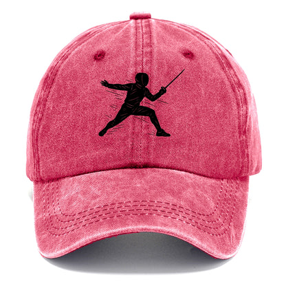 Fencer lunging attack position - Classic Cap - Pomegranate Blush(Pink)