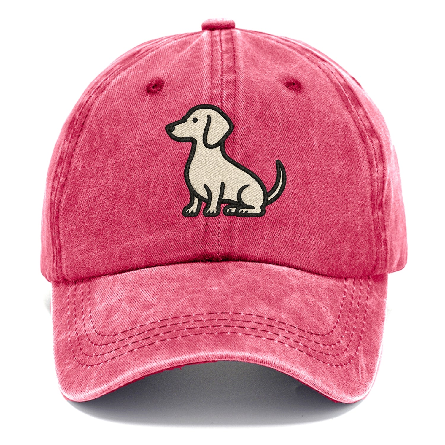 Dachshund - Long body profile view - Classic Cap - Pomegranate Blush(Pink)