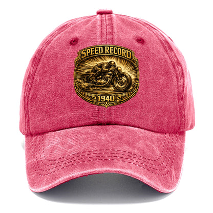 Speed Record Racer - Classic Cap - Pomegranate Blush(Pink)