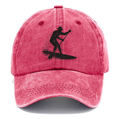 Stand-up paddleboarder on calm water - Classic Cap - Pomegranate Blush(Pink)
