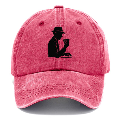 Poker player with cards close - Classic Cap - Pomegranate Blush(Pink)