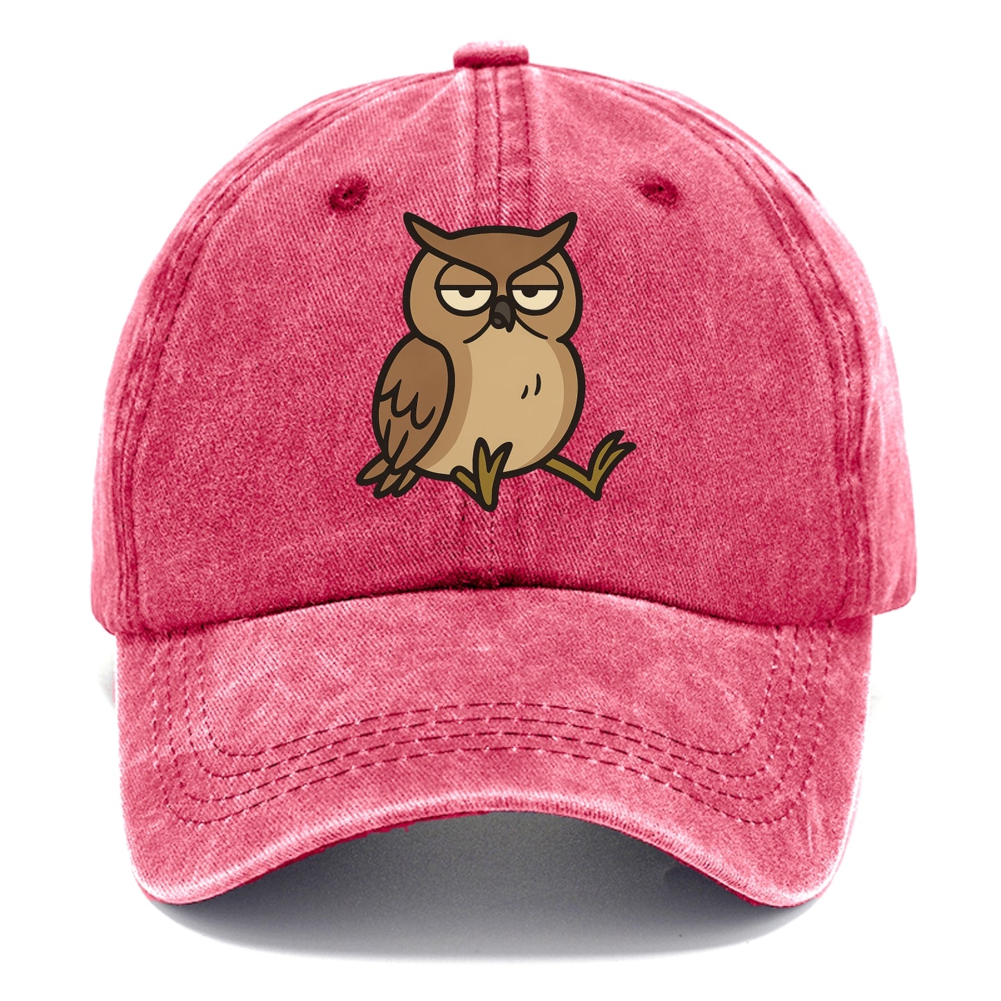 The Owl Judging Silently - Classic Cap - Pomegranate Blush(Pink)