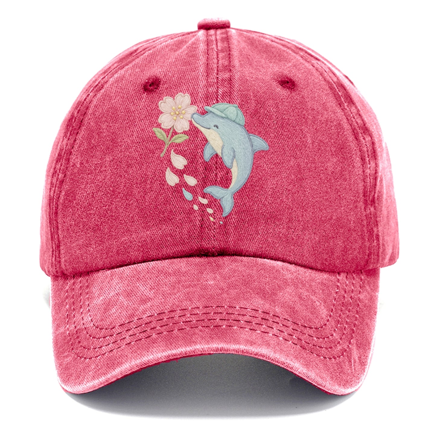 Dolphin Sakura Leap  - Classic Cap - Pomegranate Blush(Pink)