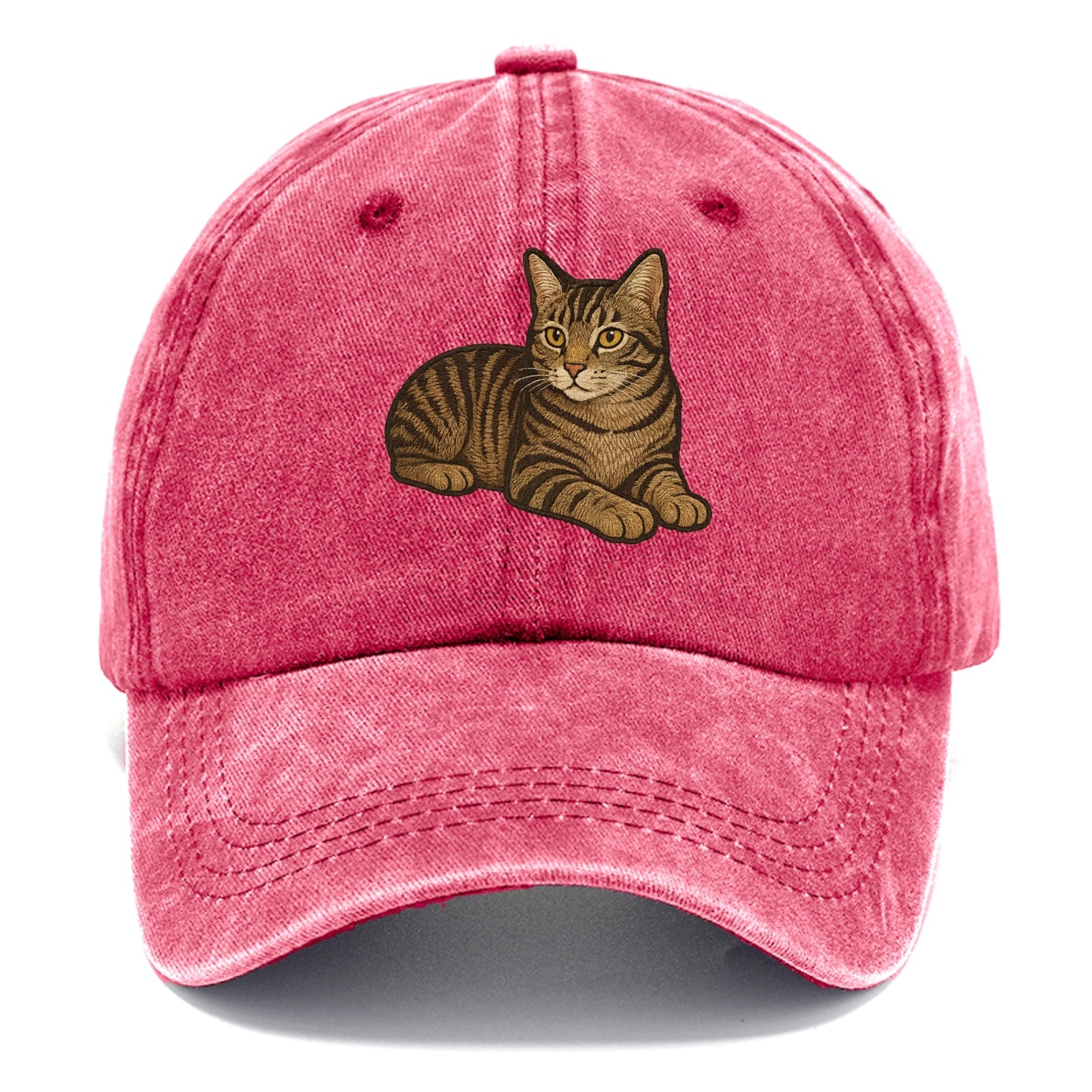 Manx  relaxed lying down with head up em Classic Cap - Pomegranate Blush(Pink)