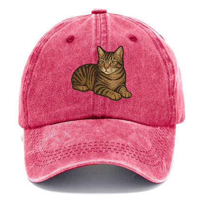 Manx  relaxed lying down with head up em Classic Cap - Pomegranate Blush(Pink)