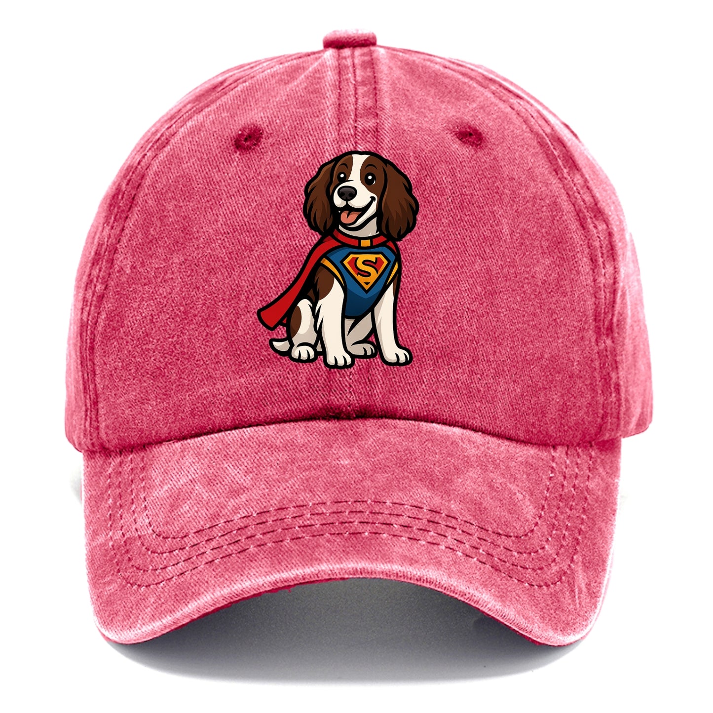 Springer Spaniel Friendly Hero  - Classic Cap - Pomegranate Blush(Pink)
