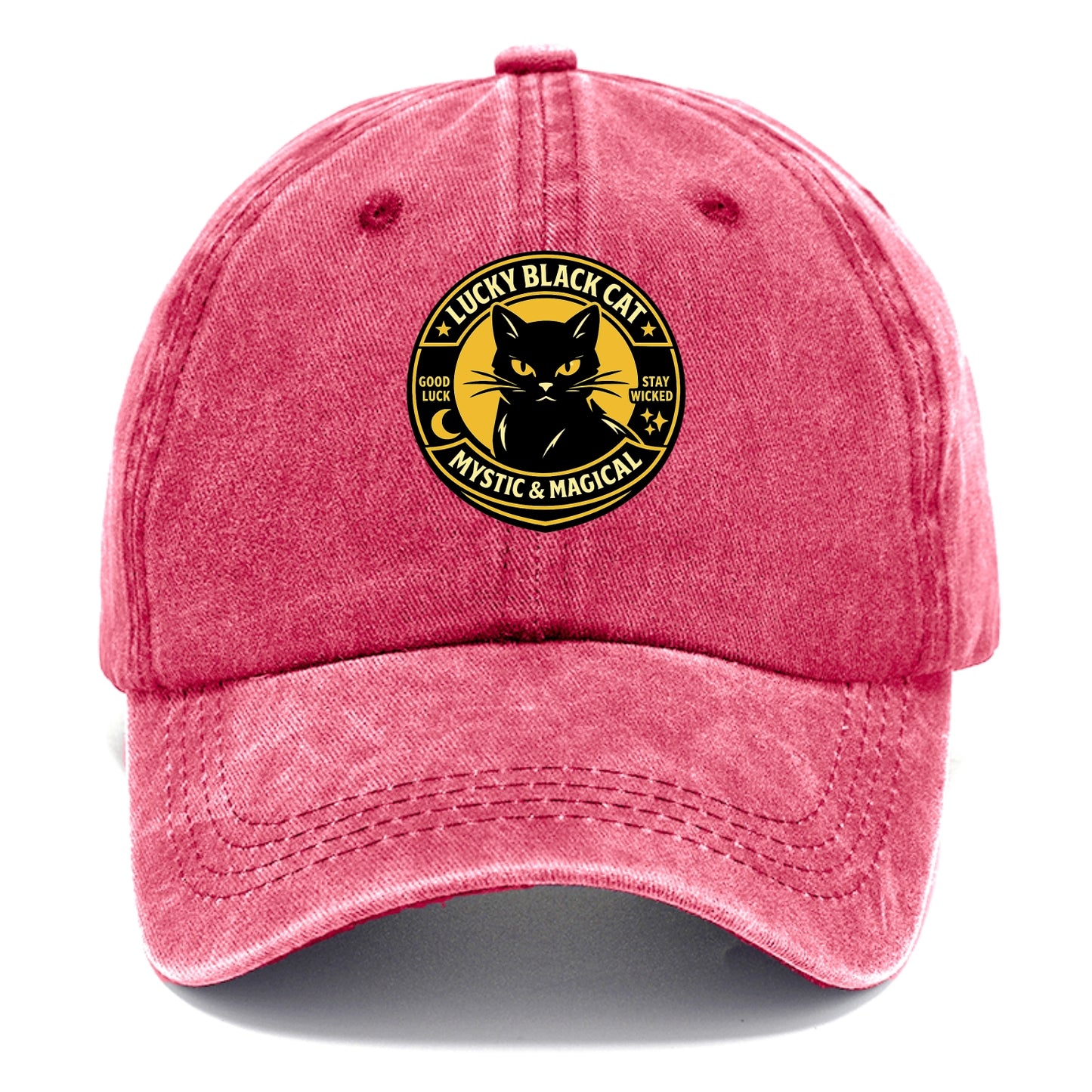Mystic Feline Emblem - Classic Cap - Pomegranate Blush(Pink)