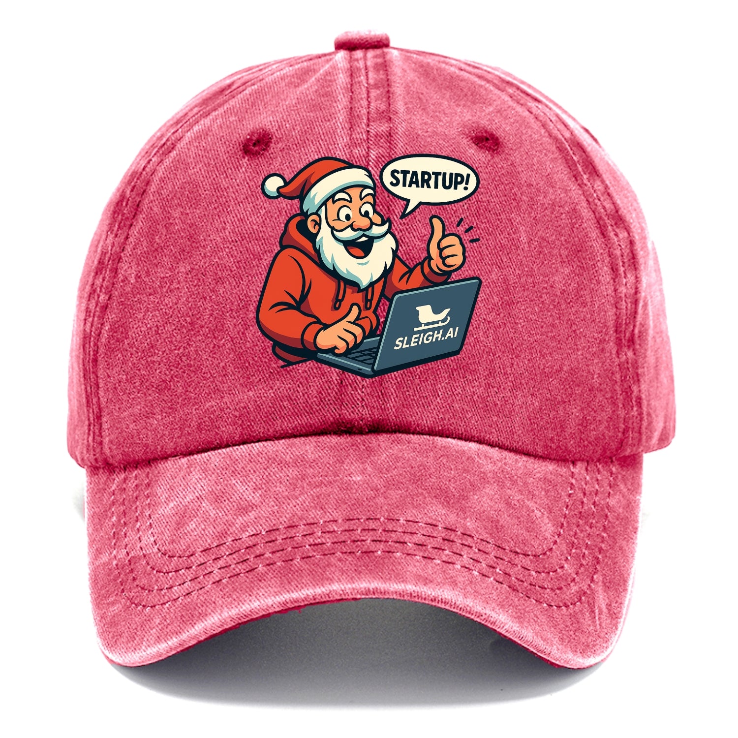 Santa Tech Startup CEO - Classic Cap - Pomegranate Blush(Pink)