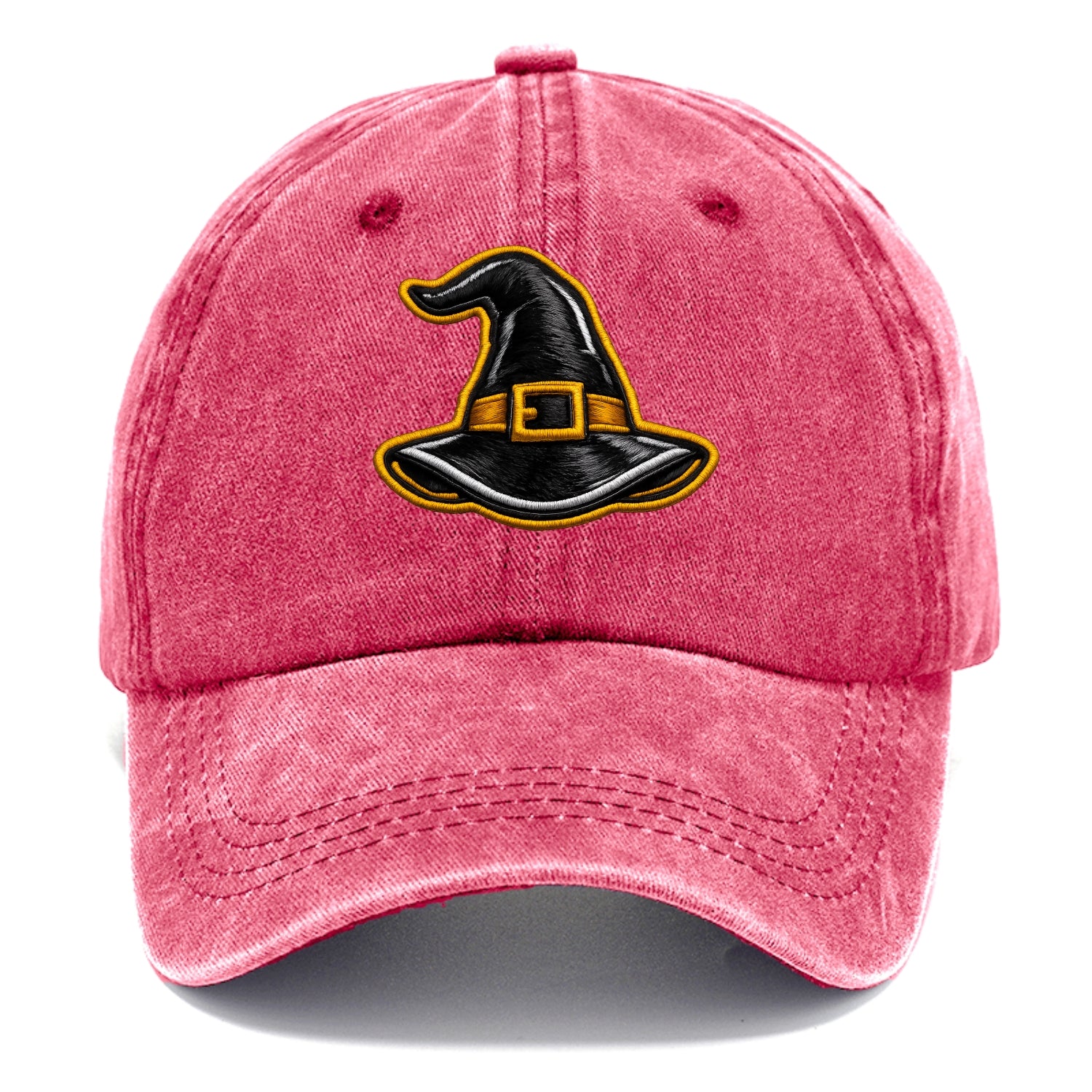 WITCH HAT - pointed hat with buckle in black and gold , coven - Classic Cap - Pomegranate Blush(Pink)