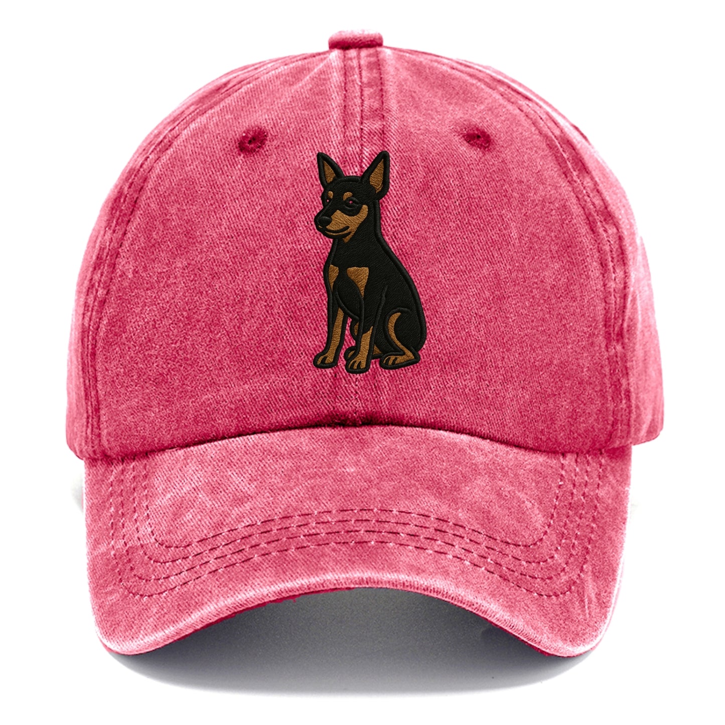 Miniature Pinscher - Black and tan sitti Classic Cap - Pomegranate Blush(Pink)