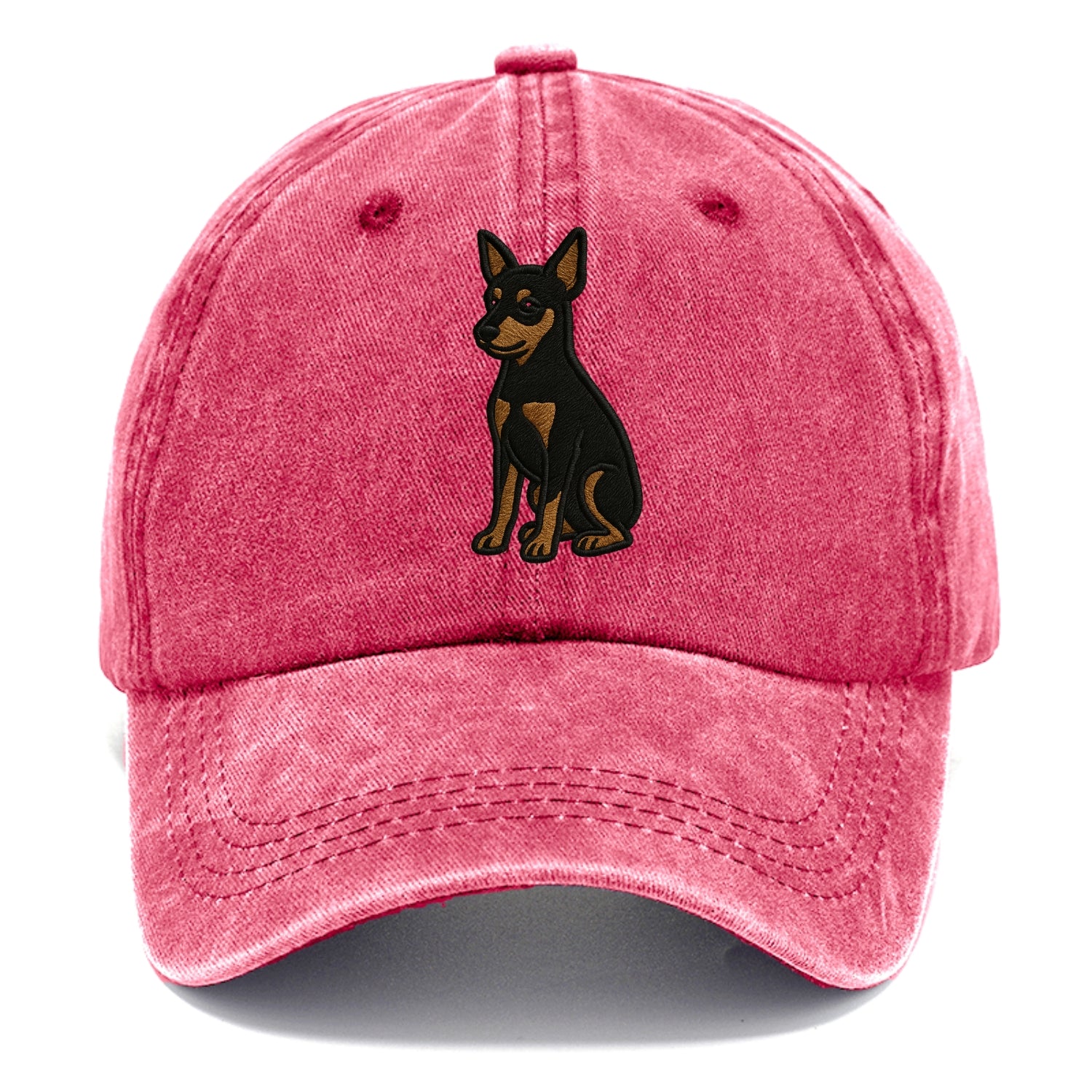Miniature Pinscher - Black and tan sitti Classic Cap - Pomegranate Blush(Pink)