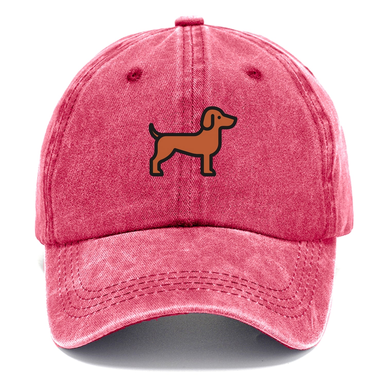 Vizsla - Rust colored flat side profile - Classic Cap - Pomegranate Blush(Pink)