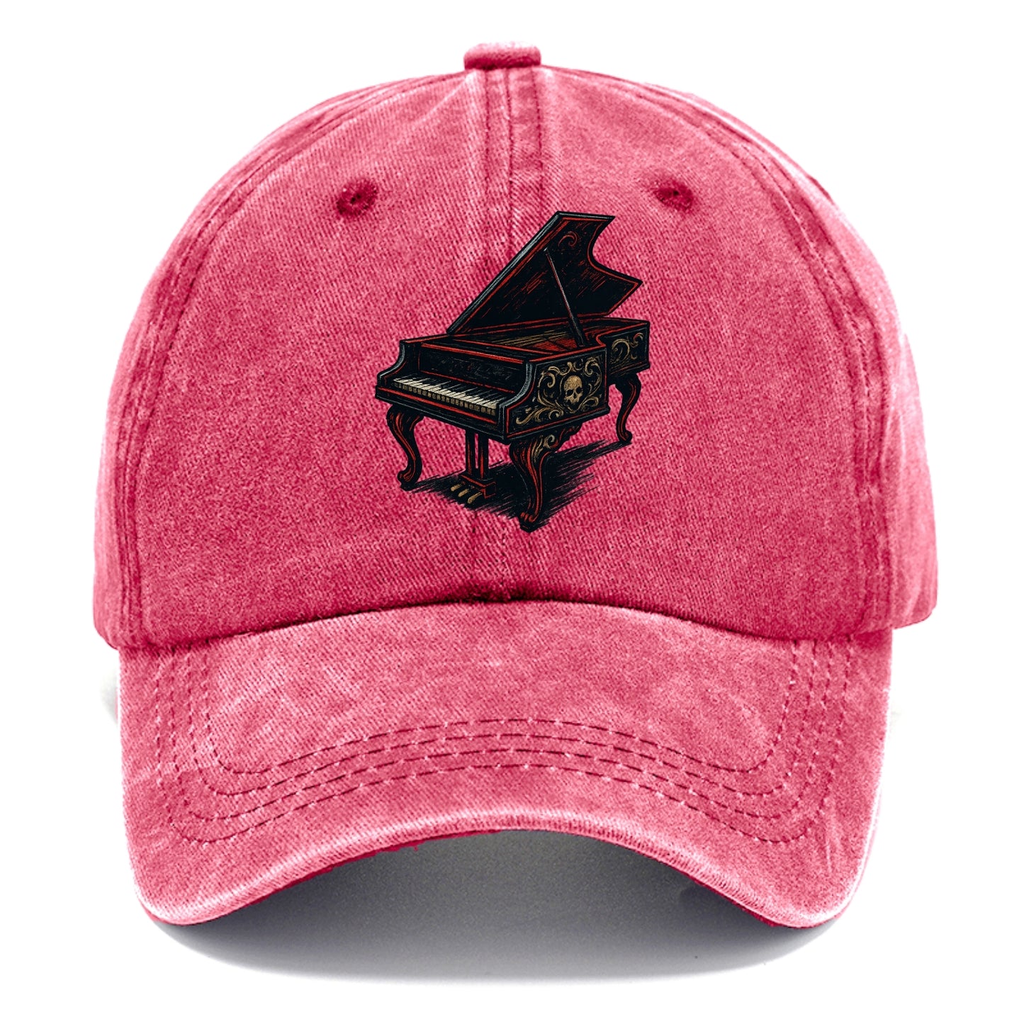 Harpsichord with baroque decorative styling - Classic Cap - Pomegranate Blush(Pink)