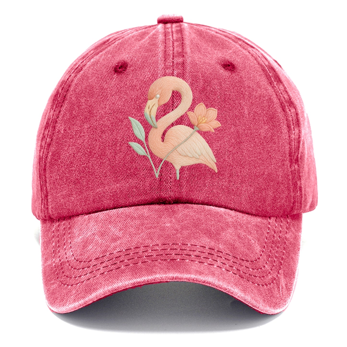 Peach Flamingo - Classic Cap - Pomegranate Blush(Pink)