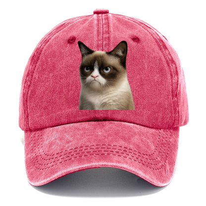Grumpy Cat Expression  - Classic Cap - Pomegranate Blush(Pink)